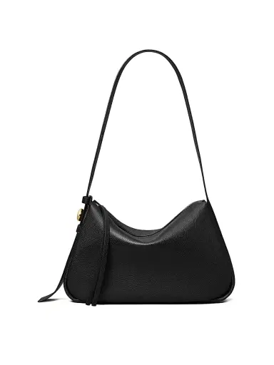 Tory Burch Women's Romy Leather Shoulder Bag - Black | Thumbnail 1 Tory Burch Women's Romy Leather Shoulder Bag - Black | Thumbnail 1