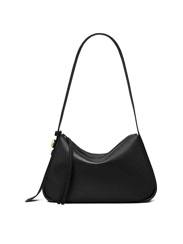 Tory Burch Women's Romy Leather Shoulder Bag - Black