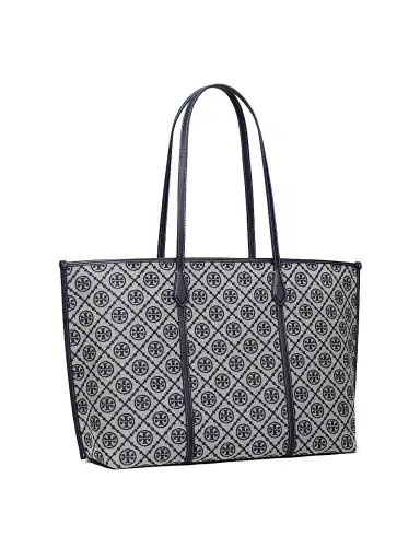 Tory Burch Women's T Monogram Perry Tote Bag - Tory Navy | Thumbnail 4