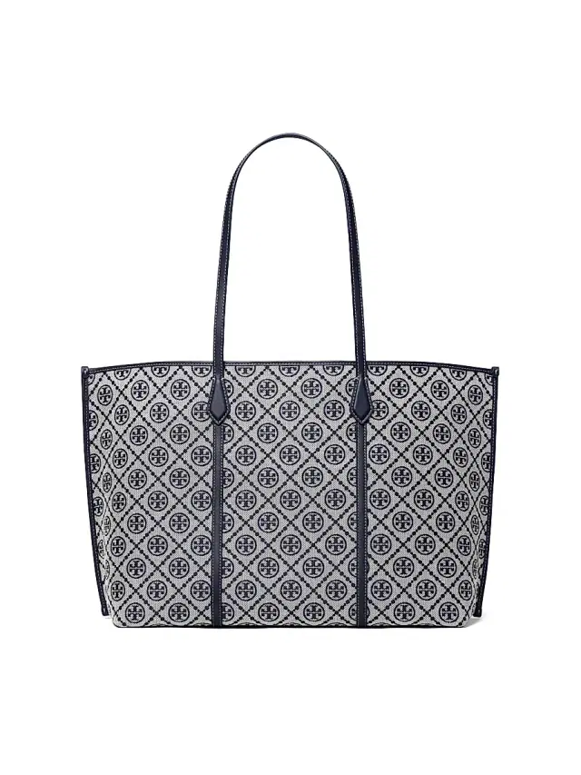 Tory Burch Women's T Monogram Perry Tote Bag - Tory Navy