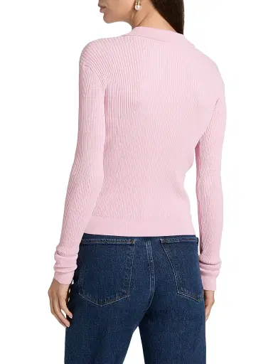 Generation Love Women's Carter Rib-Knit Cardigan - Pink | Thumbnail 5