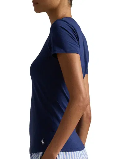 Polo Ralph Lauren Women's Stretch Cotton T-Shirt - Navy | Thumbnail 2