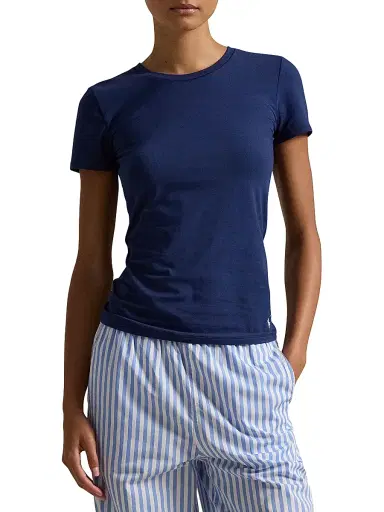 Polo Ralph Lauren Women's Stretch Cotton T-Shirt - Navy | Thumbnail 1
