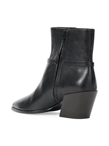 Staud Women's Austen 50MM Buckle-Detail Leather Ankle Boots - Black - Size 11 | Thumbnail 3