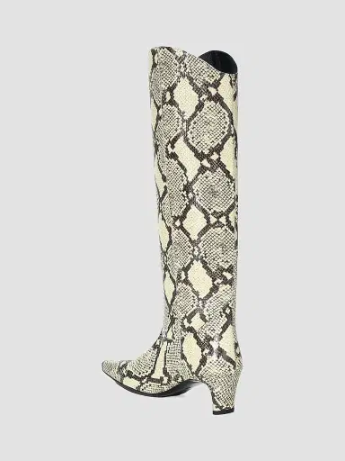 Staud Women's Western Wally Snakeskin Leather Boots - White Snake - Size 9.5 | Thumbnail 3 Staud Women's Western Wally Snakeskin Leather Boots - White Snake - Size 9.5 | Thumbnail 3