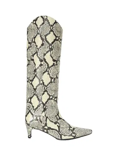 Staud Women's Western Wally Snakeskin Leather Boots - White Snake - Size 9.5 | Thumbnail 1 Staud Women's Western Wally Snakeskin Leather Boots - White Snake - Size 9.5 | Thumbnail 1