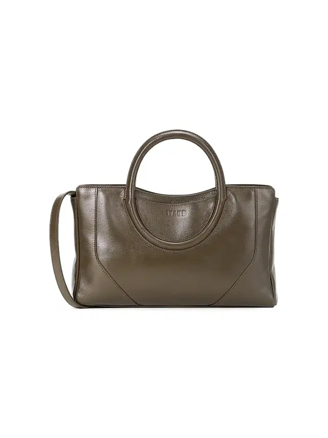 Staud Women's Mini Maude Leather Satchel - Truffle