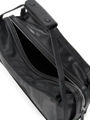 Staud Women's Harold Leather Shoulder Bag - Black | Thumbnail 4