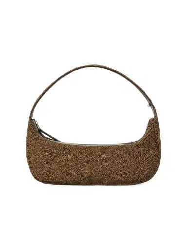 Staud Women's Demy Suede Shoulder Bag - Truffle | Thumbnail 1 Staud Women's Demy Suede Shoulder Bag - Truffle | Thumbnail 1