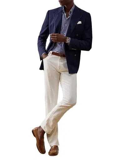 Ralph Lauren Purple Label Men's Micro-Gingham Cotton Shirt - Blue White - Size XS | Thumbnail 2 Ralph Lauren Purple Label Men's Micro-Gingham Cotton Shirt - Blue White - Size XS | Thumbnail 2