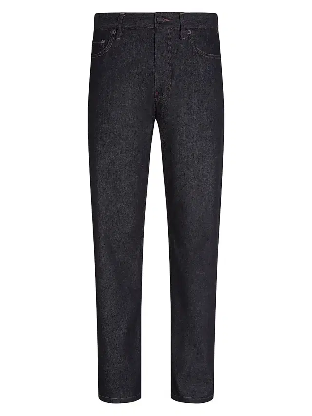 Men's Stretch Cotton and Cashmere Roccia Jeans - Blue