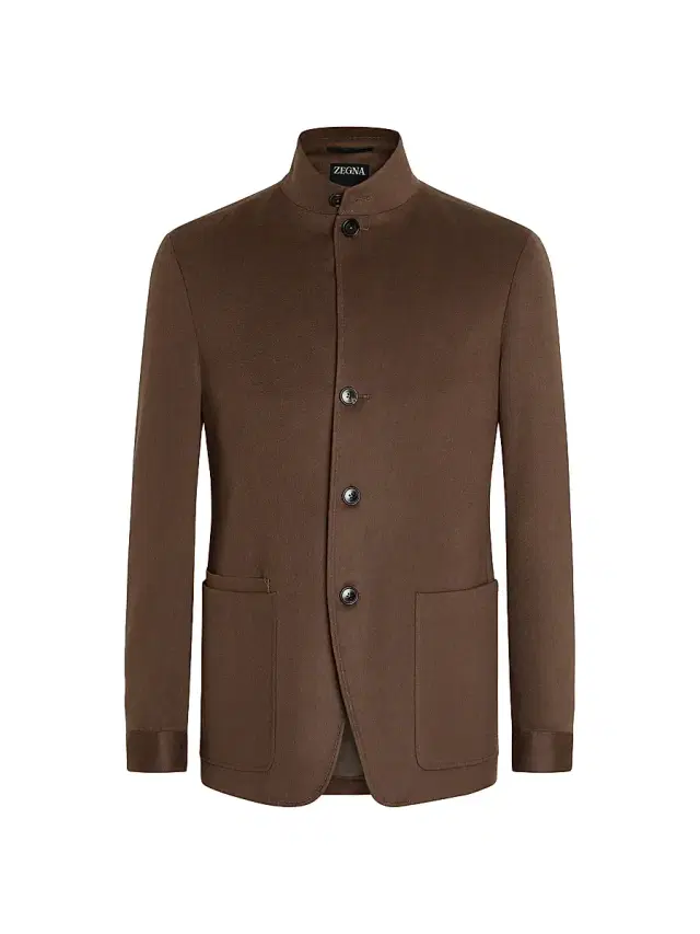 ZEGNA Men's Oasi Cashmere II Conte Jacket - Brown