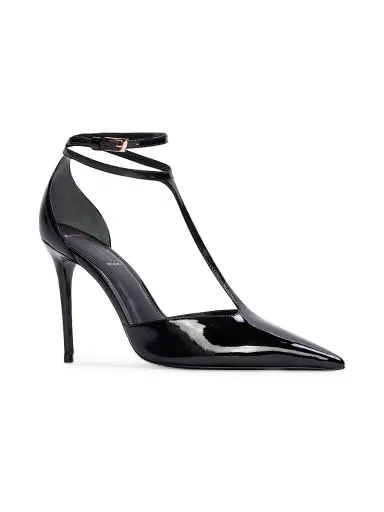 Black Suede Studio Women's Ruby 100MM Patent Pumps - Black Patent | Thumbnail 2