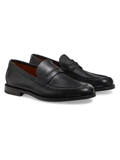 Zegna Men's Mocassin Corso Loafers - Black - Size 13 | Thumbnail 2