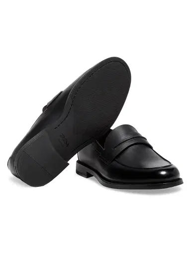 Zegna Men's Mocassin Corso Loafers - Black - Size 13 | Thumbnail 4