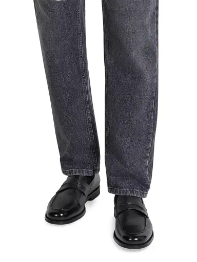 Zegna Men's Mocassin Corso Loafers - Black - Size 13 | Thumbnail 6