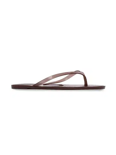Black Suede Studio Women's Crystal PVC Flip Flops - Chestnut Pvc - Size 11 | Thumbnail 2