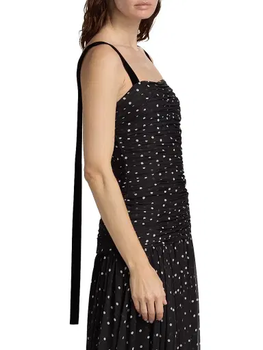 As It May Women's Natalia Polka Dot Crinkle Chiffon Gown | Thumbnail 6 As It May Women's Natalia Polka Dot Crinkle Chiffon Gown | Thumbnail 6