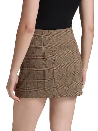 Et Ochs Women's Jules Plaid Asymmetric Miniskirt | Thumbnail 5