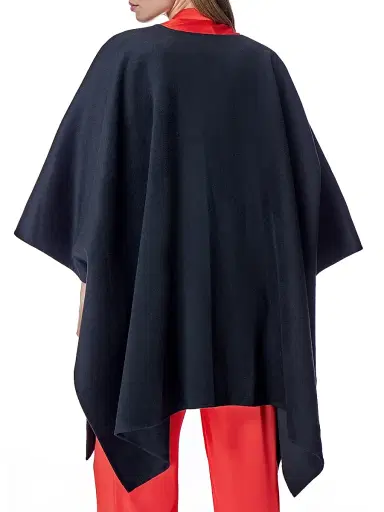 Maximilian Women's Cashmere Cape - Black | Thumbnail 4 Maximilian Women's Cashmere Cape - Black | Thumbnail 4
