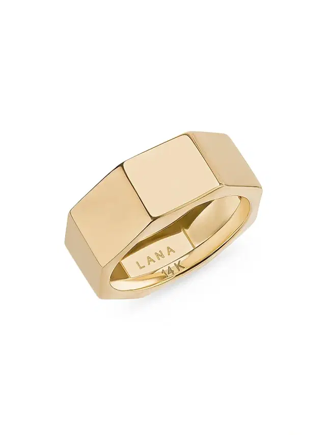 Women's Rock 14K Yellow Gold Faceted Ring - Yellow Gold