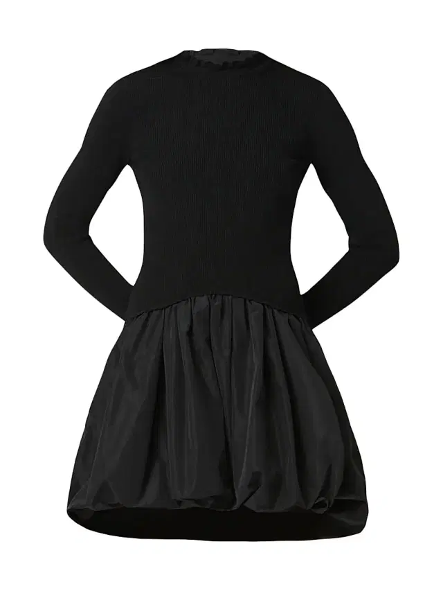 Women's Keely Knit Taffeta Minidress - Jet