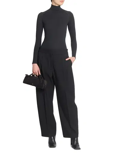 Alaïa Women's Suede Clutch - Noir | Thumbnail 2 Alaïa Women's Suede Clutch - Noir | Thumbnail 2