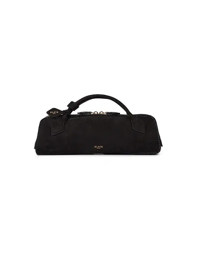 Women's Suede Clutch - Noir