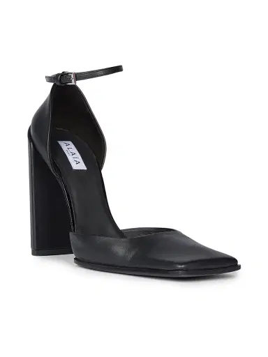 Alaïa Women's D'orsay 90MM Leather Pumps - Noir - Size 12 | Thumbnail 3