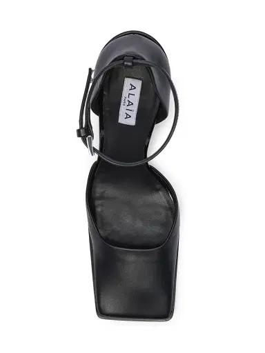 Alaïa Women's D'orsay 90MM Leather Pumps - Noir - Size 12 | Thumbnail 5
