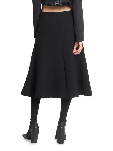 Alaïa Women's Wool-Blend Slit Midi-Skirt - Noir - Size 10 | Thumbnail 5 Alaïa Women's Wool-Blend Slit Midi-Skirt - Noir - Size 10 | Thumbnail 5