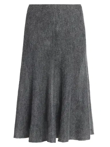 Alaïa Women's Circle Wool-Blend Midi-Skirt - Gris Chine | Thumbnail 1 Alaïa Women's Circle Wool-Blend Midi-Skirt - Gris Chine | Thumbnail 1