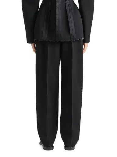 Givenchy Women's Tailored Pants in Wool with Inside-Out Effect - Black | Thumbnail 4 Givenchy Women's Tailored Pants in Wool with Inside-Out Effect - Black | Thumbnail 4