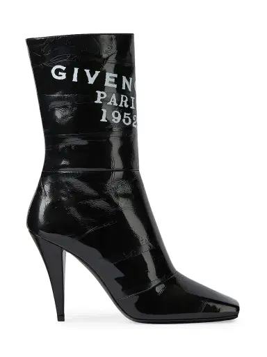 Givenchy Women's Sliced Square Tape Ankle Boots in Leather - Black - Size 10 | Thumbnail 1 Givenchy Women's Sliced Square Tape Ankle Boots in Leather - Black - Size 10 | Thumbnail 1