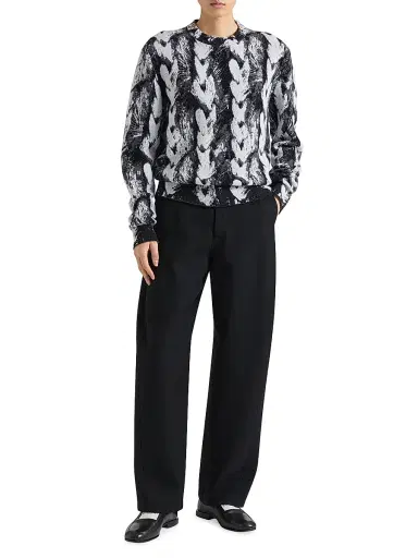 Givenchy Men's Pants in Flannel - Black | Thumbnail 2 Givenchy Men's Pants in Flannel - Black | Thumbnail 2
