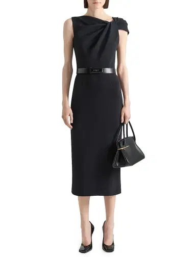 Givenchy Women's Label Belt in Box Leather - Black - Size 34 | Thumbnail 2 Givenchy Women's Label Belt in Box Leather - Black - Size 34 | Thumbnail 2