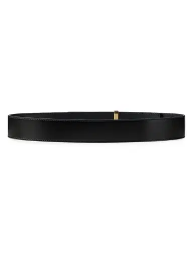 Givenchy Women's Label Belt in Box Leather - Black - Size 38 | Thumbnail 3