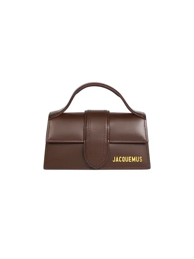 Women's Le Bambino Leather Top Handle Bag - Brown