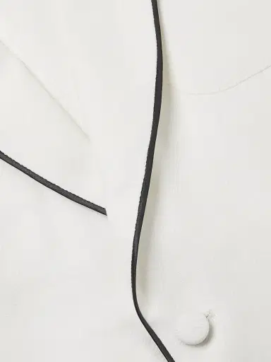 Reiss Men's Caprio Piped Shawl Dinner Jacket - Ivory White - Size 40 | Thumbnail 6 Reiss Men's Caprio Piped Shawl Dinner Jacket - Ivory White - Size 40 | Thumbnail 6