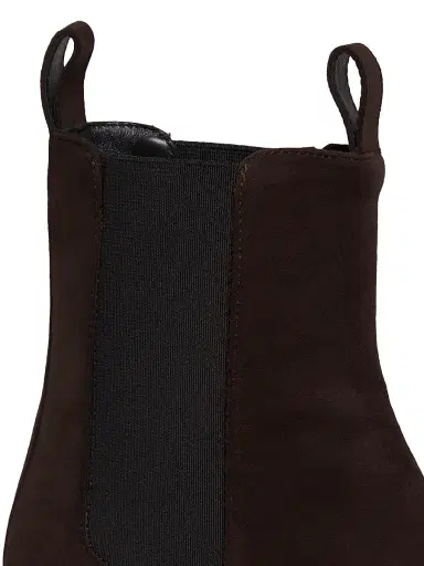 Toteme Women's City 55MM Suede Ankle Boots - Dark Brown | Thumbnail 5 Toteme Women's City 55MM Suede Ankle Boots - Dark Brown | Thumbnail 5