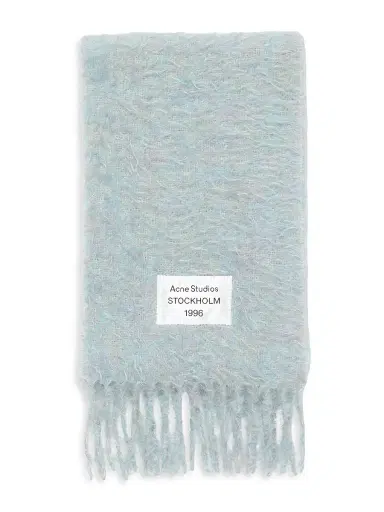 Acne Studios Women's Voxy Mohair Blend Scarf - Light Blue Melange | Thumbnail 1
