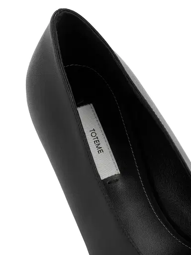TOTEME Women's Sharp 35MM Nappa Leather Pumps - Black | Thumbnail 4