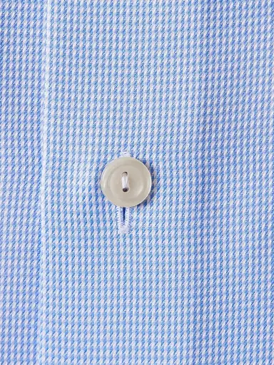 Eton Men's Contemporary-Fit Houndstooth Cotton Shirt - Blue - Size 18.5 | Thumbnail 4 Eton Men's Contemporary-Fit Houndstooth Cotton Shirt - Blue - Size 18.5 | Thumbnail 4
