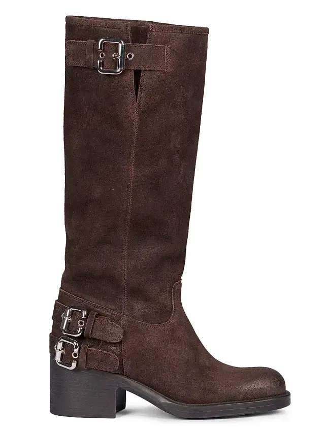 Chloé Women's Dakota Buckle-Detail Leather Boots - Burnt Wood