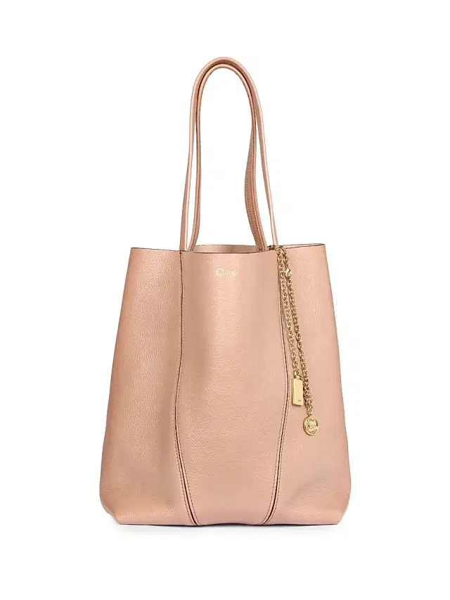 Chloé Women's  Spin Sweet Leather Tote Bag - Woodrose