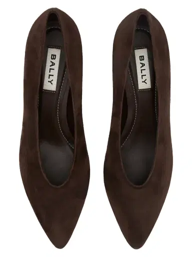 BALLY Women's Aline 55MM Suede Pumps - Ebano - Size 10.5 | Thumbnail 4 BALLY Women's Aline 55MM Suede Pumps - Ebano - Size 10.5 | Thumbnail 4