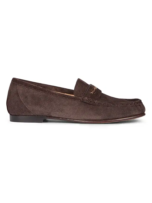 Women's Logo Suede Loafers - Burnt Wood