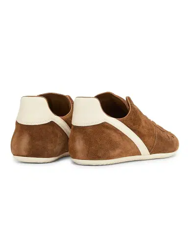 Rick Owens Women's Minimal Suede Low-Top Sneakers - Chestnut Milk | Thumbnail 3 Rick Owens Women's Minimal Suede Low-Top Sneakers - Chestnut Milk | Thumbnail 3