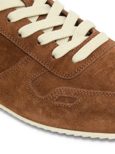 Rick Owens Women's Minimal Suede Low-Top Sneakers - Chestnut Milk | Thumbnail 5 Rick Owens Women's Minimal Suede Low-Top Sneakers - Chestnut Milk | Thumbnail 5