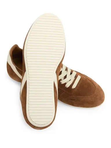Rick Owens Women's Minimal Suede Low-Top Sneakers - Chestnut Milk | Thumbnail 6 Rick Owens Women's Minimal Suede Low-Top Sneakers - Chestnut Milk | Thumbnail 6